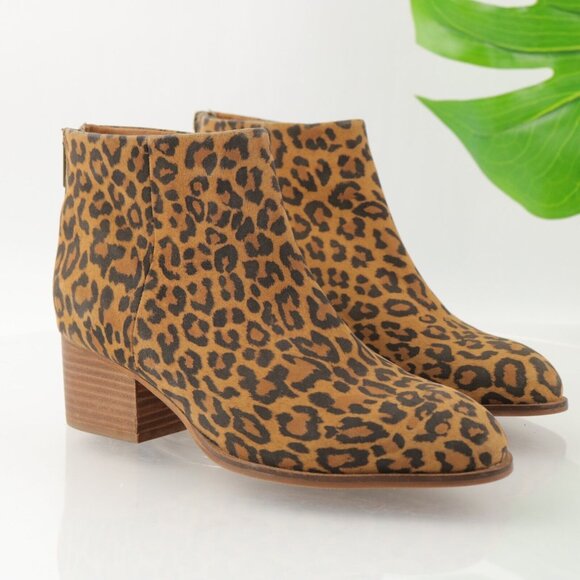 Seychelles Women's Floodplain Boot Size 7.5 Animal Print Tan Brown Black Leather - Picture 3 of 12